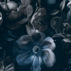 Midnight Blue Lush Moody Flowers Baroque Grandeur Coffee Mug Gallery Image 2