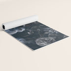 Midnight Blue Lush Moody Flowers Baroque Grandeur Yoga Mat Gallery Image 2