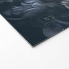 Midnight Blue Lush Moody Flowers Baroque Grandeur Welcome Mat Gallery Image 2