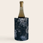 Midnight Blue Lush Moody Flowers Baroque Grandeur Wine Chiller Gallery Image 3