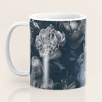 Midnight Blue Lush Moody Flowers Baroque Grandeur Coffee Mug Gallery Image 3