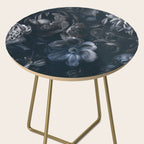 Midnight Blue Lush Moody Flowers Baroque Grandeur Side Table Gallery Image 2