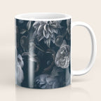 Midnight Blue Lush Moody Flowers Baroque Grandeur Coffee Mug Gallery Image 1