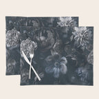 Midnight Blue Lush Moody Flowers Baroque Grandeur Placemat Gallery Image 1