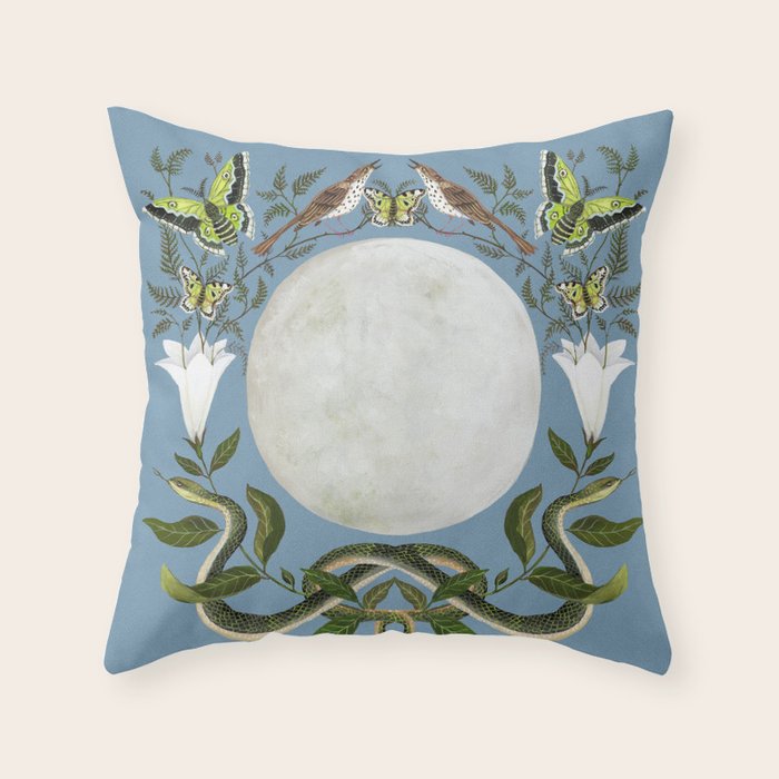 Snake Moon Throw Pillow Gallery Image 6