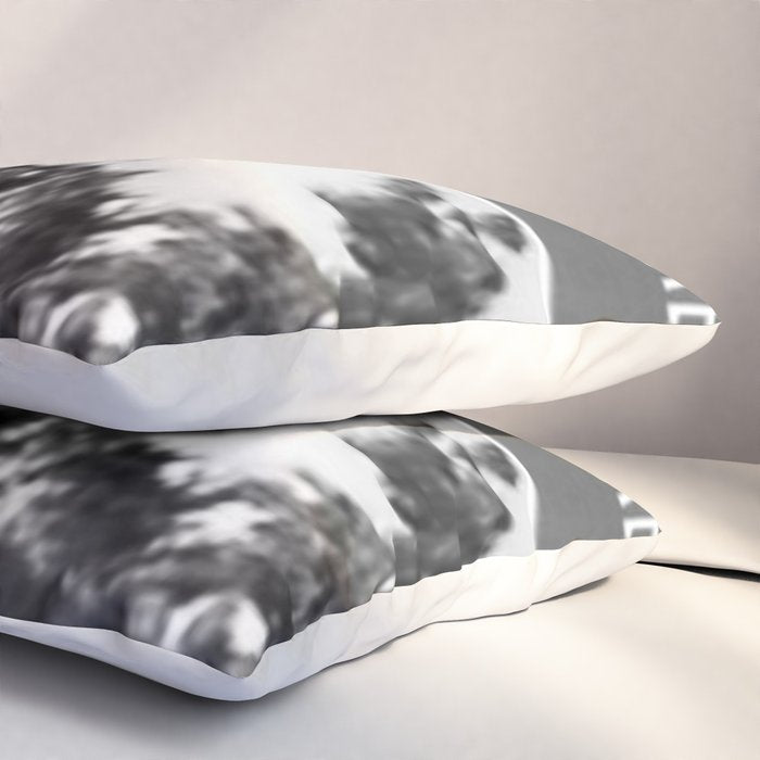 Follow That Dream Parkway black and white inspirational photograph / art photography Pillow Sham Gallery Image 3