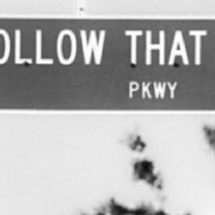 Follow That Dream Parkway black and white inspirational photograph / art photography Coffee Mug Gallery Image 2