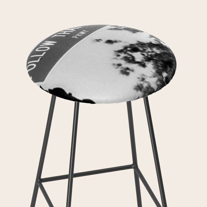 Follow That Dream Parkway black and white inspirational photograph / art photography Stool Gallery Image 2