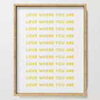 Love Where You Are in Yellow Serving Tray Gallery Image 1