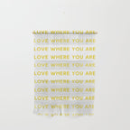 Love Where You Are in Yellow Wall Hanging Gallery Image 1