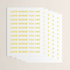 Love Where You Are in Yellow Wrapping Paper Gallery Image 3