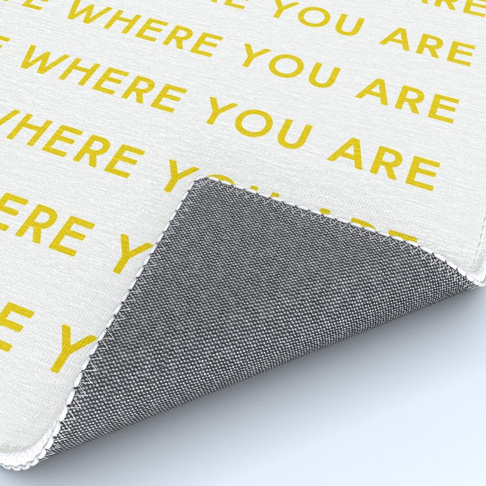 Love Where You Are in Yellow Rug Gallery Image 4