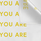 Love Where You Are in Yellow Wall Tapestry Gallery Image 3