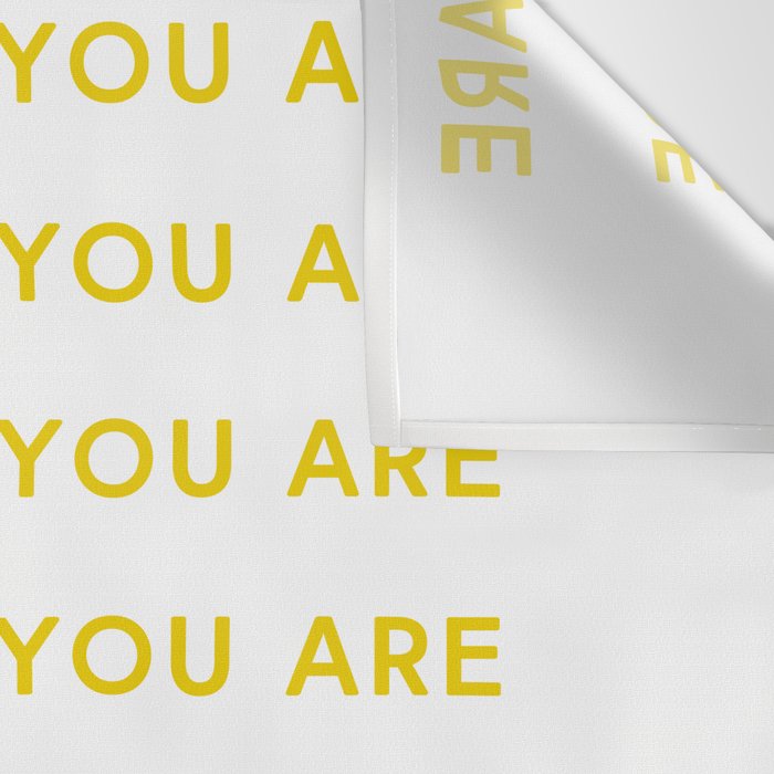Love Where You Are in Yellow Wall Tapestry Gallery Image 3