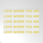 Love Where You Are in Yellow Welcome Mat Gallery Image 1