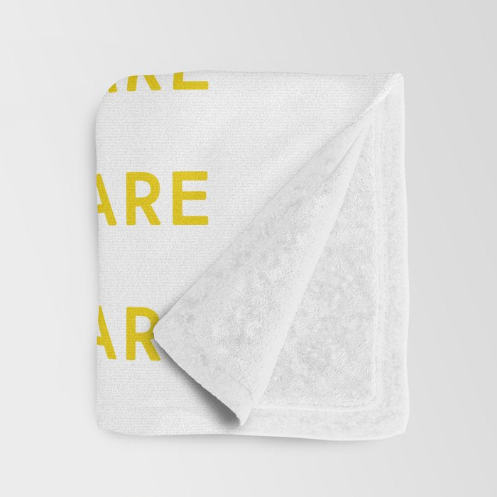 Love Where You Are in Yellow Throw Blanket Gallery Image 3