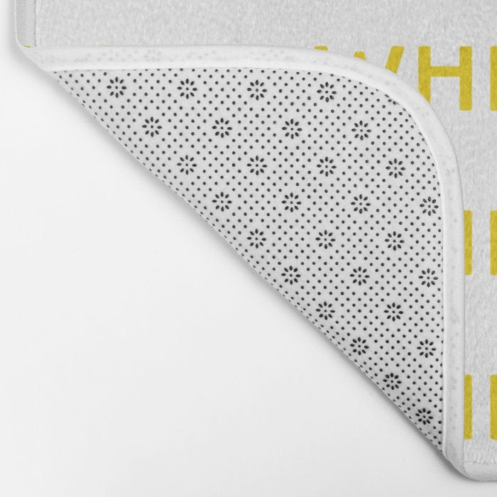 Love Where You Are in Yellow Bath Mat Gallery Image 2