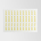 Love Where You Are in Yellow Rug Gallery Image 2
