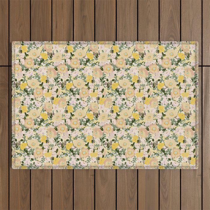 Golden Poppies Outdoor Rug Gallery Image 1