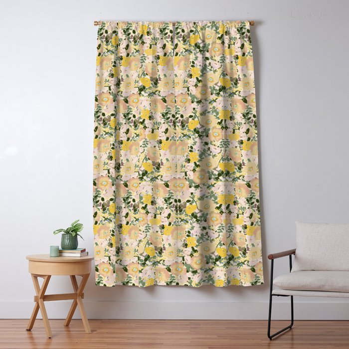 Golden Poppies Window Curtain Gallery Image 1