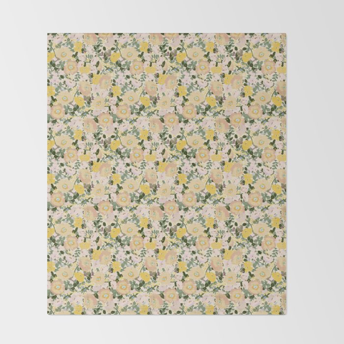 Golden Poppies Throw Blanket Gallery Image 2