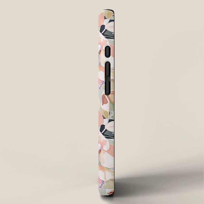 Tropical flowery leafy A iPhone Case Gallery Image 2