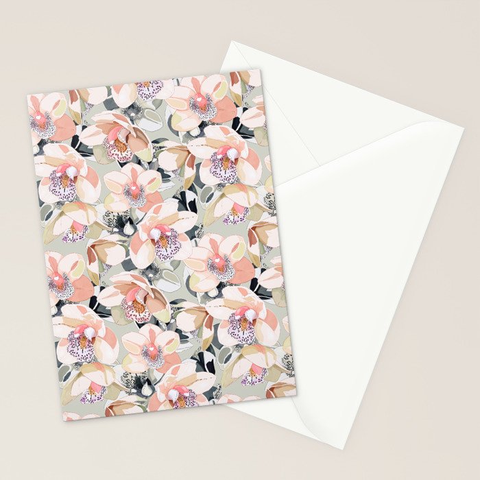 Tropical flowery leafy A Stationery Card Gallery Image 2