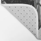Audrey Hepburn Playing Golf, Black and White Vintage Art Bath Mat Gallery Image 2