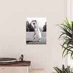 Audrey Hepburn Playing Golf, Black and White Vintage Art Poster Gallery Image 2