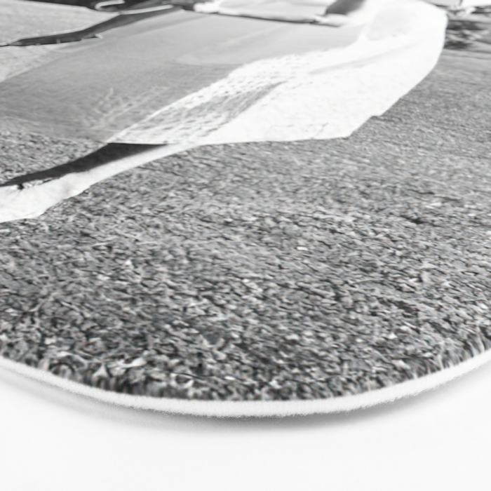 Audrey Hepburn Playing Golf, Black and White Vintage Art Bath Mat Gallery Image 3