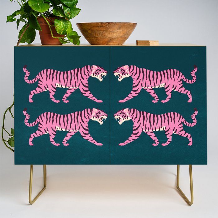 Fierce: Night Race Pink Tiger Edition Credenza Gallery Image 1