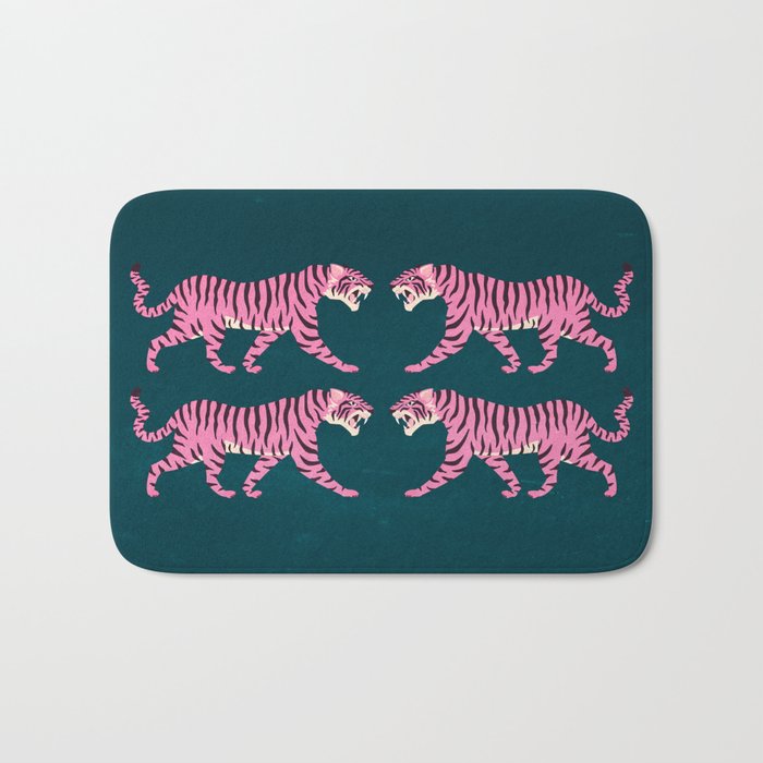 Fierce: Night Race Pink Tiger Edition Bath Mat Gallery Image 1