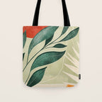 Abstract Art Tropical Leaves 14 Tote Bag Gallery Image 1