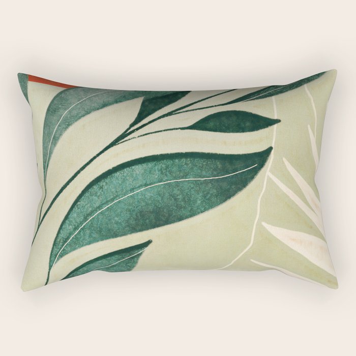 Abstract Art Tropical Leaves 14 Rectangular Pillow Gallery Image 1