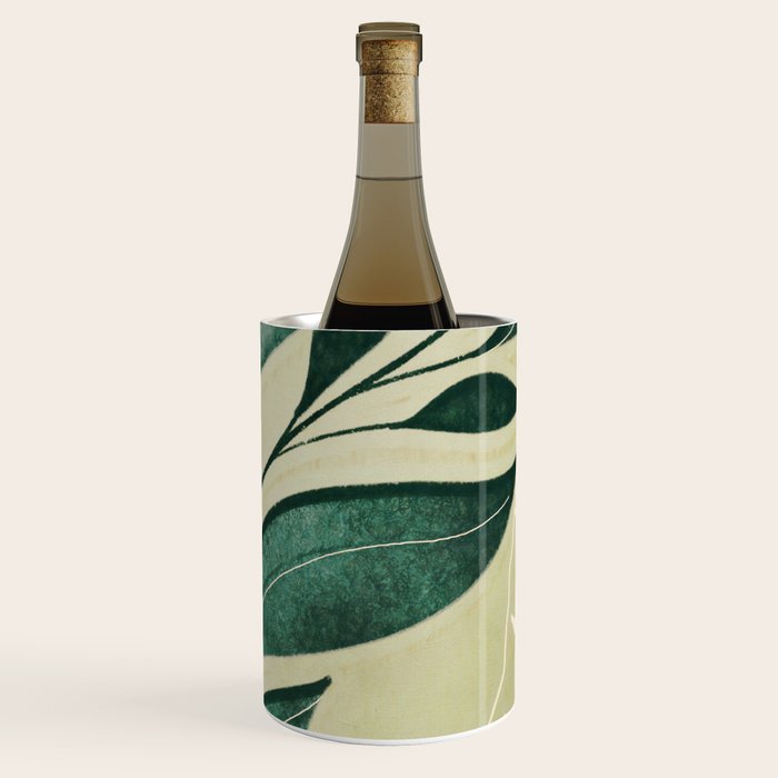 Abstract Art Tropical Leaves 14 Wine Chiller Gallery Image 1