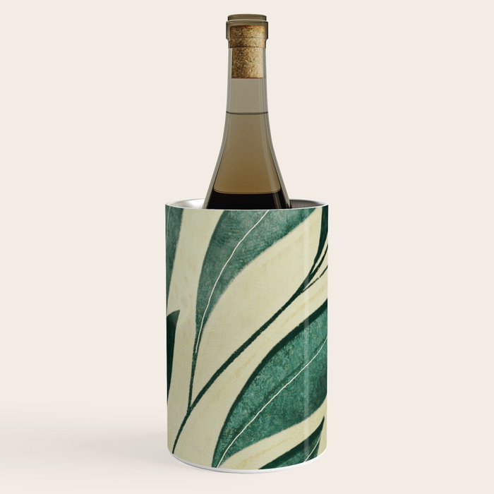 Abstract Art Tropical Leaves 14 Wine Chiller Gallery Image 2