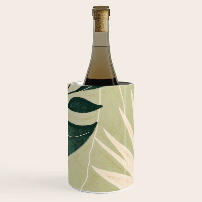 Abstract Art Tropical Leaves 14 Wine Chiller Gallery Image 3