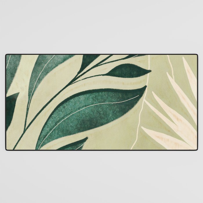 Abstract Art Tropical Leaves 14 Desk Mat Gallery Image 3