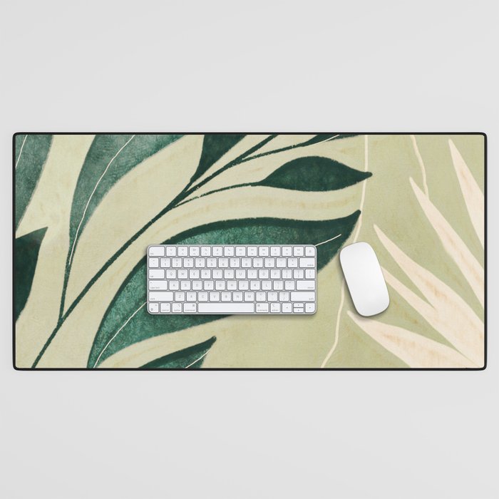 Abstract Art Tropical Leaves 14 Desk Mat Gallery Image 1