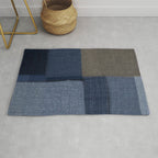 Blue Tone Abstract Rug Gallery Image 1