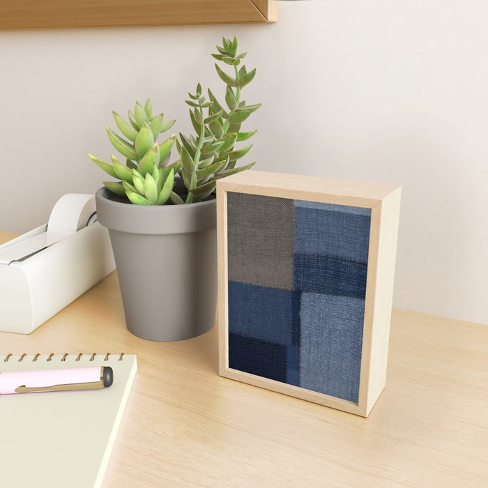 Blue Tone Abstract Mini Art Print Gallery Image 2