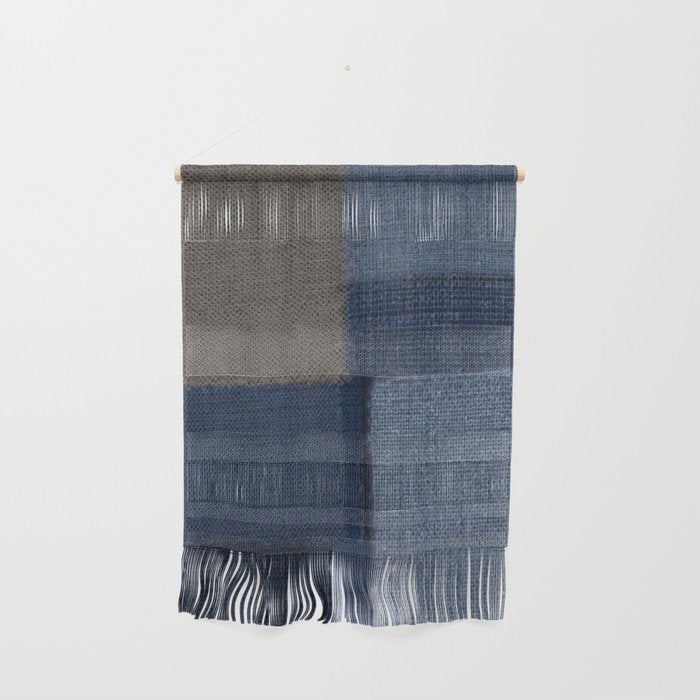 Blue Tone Abstract Wall Hanging Gallery Image 1