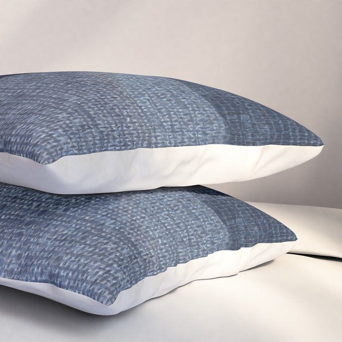 Blue Tone Abstract Pillow Sham Gallery Image 3