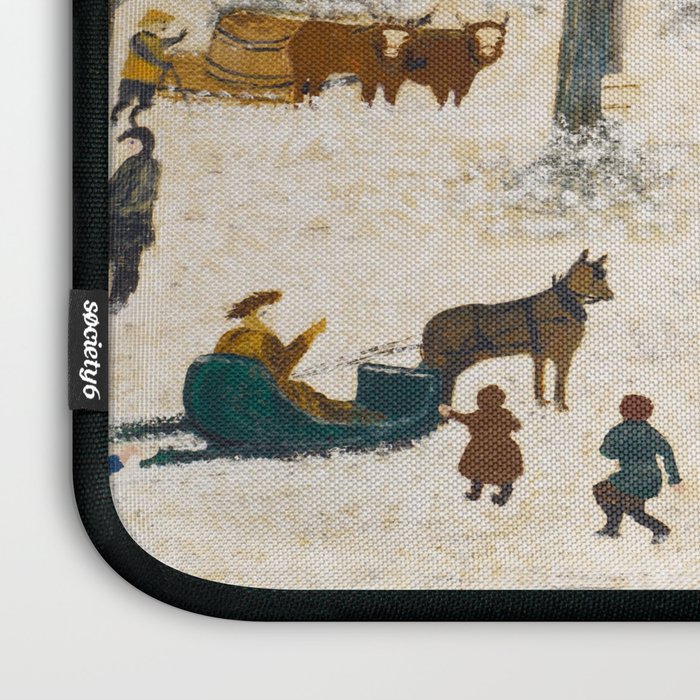 Anna Mary Robertson 'Grandma' Moses Sugaring Off American Folk Art Laptop Sleeve Gallery Image 3