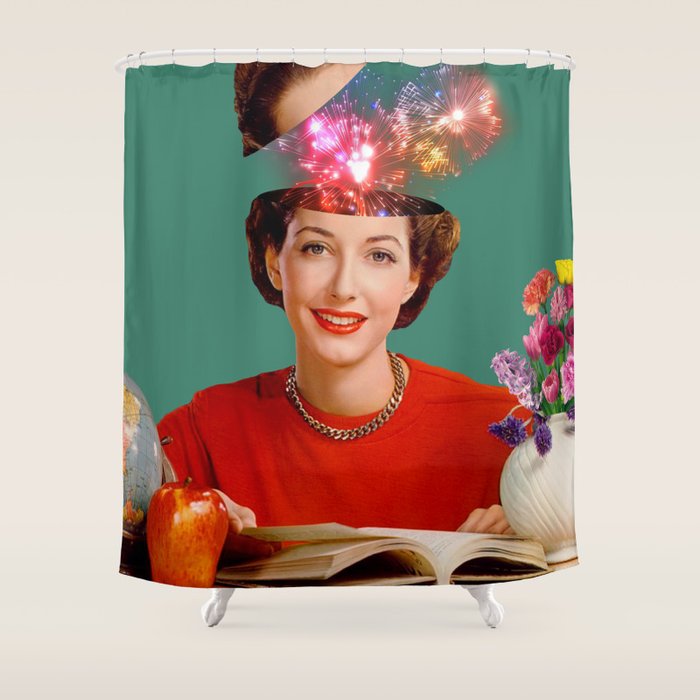 The Reader // Fireworks Shower Curtain Gallery Image 1