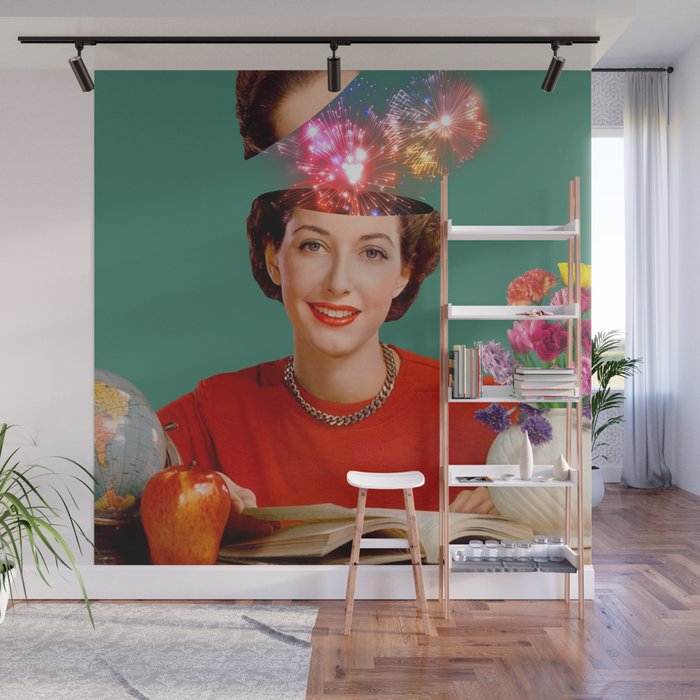 The Reader // Fireworks Wall Mural Gallery Image 1