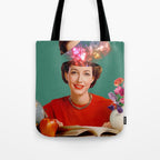 The Reader // Fireworks Tote Bag Gallery Image 1