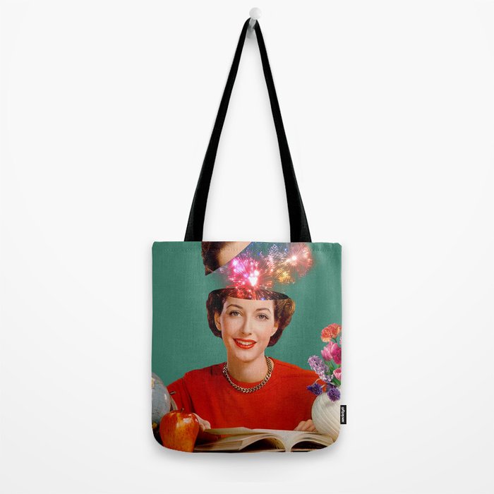 The Reader // Fireworks Tote Bag Gallery Image 2