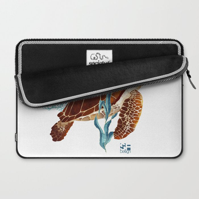 Metallic Sea Turtle-Custom Laptop Sleeve Gallery Image 2