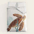 Metallic Sea Turtle-Custom Comforter Gallery Image 6